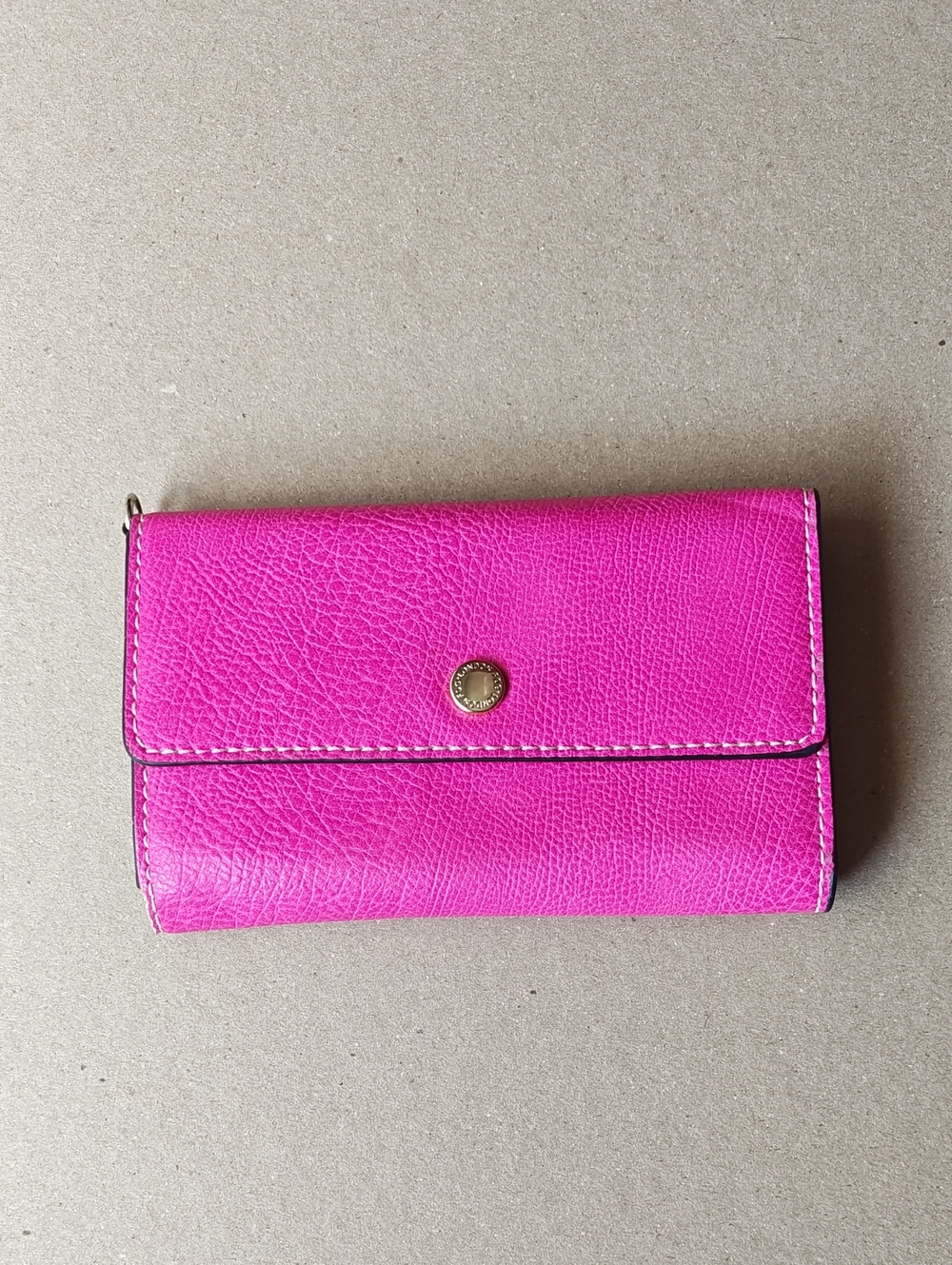London Fog Hot Pink Leather Snap Wallet